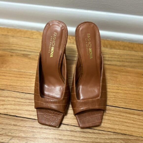 Light Brown Mules - Picture 4 of 12